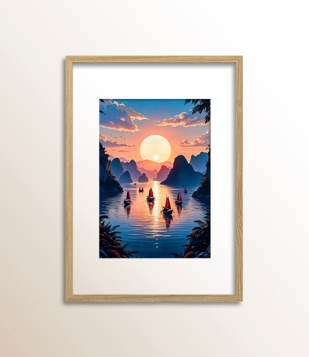 Crimson Sails at Sunset