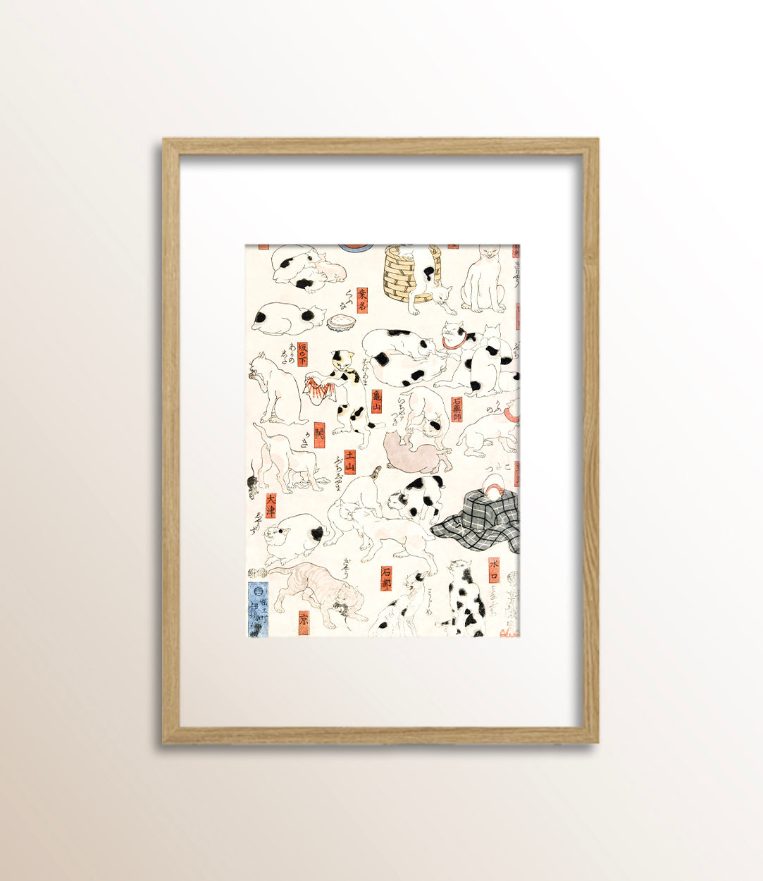 Cats Suggested as the Fifty-three Stations of the Tōkaidō