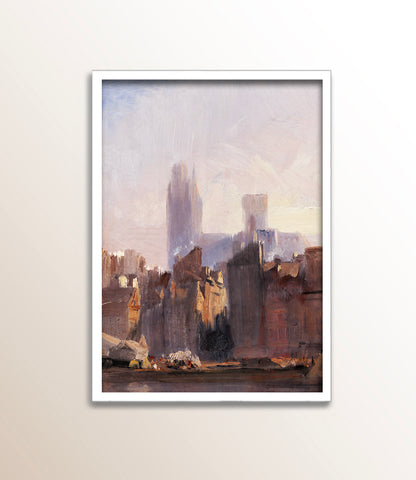 Cologne: The Arrival of a Packet-Boat: Evening