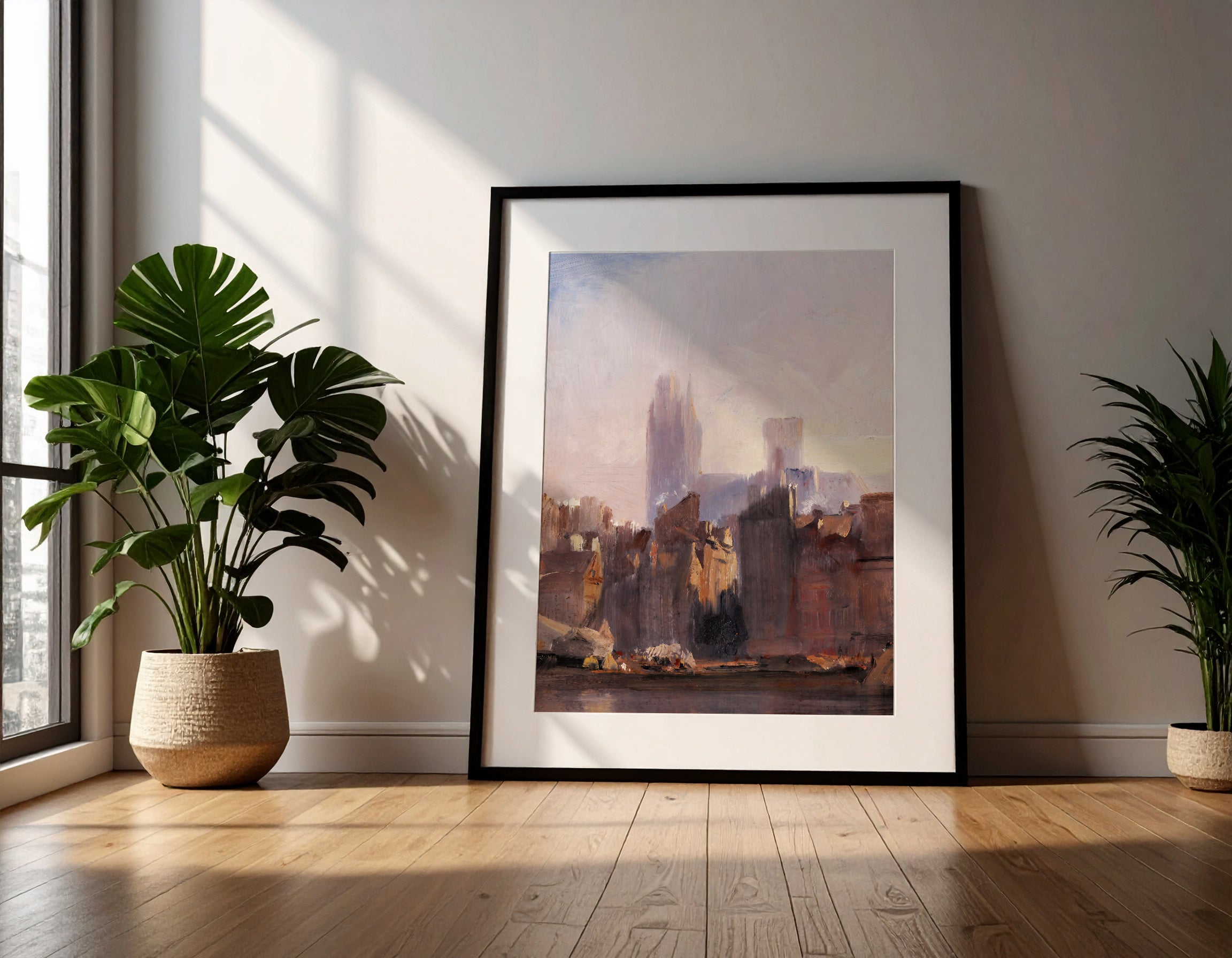 Art print in hospitality space