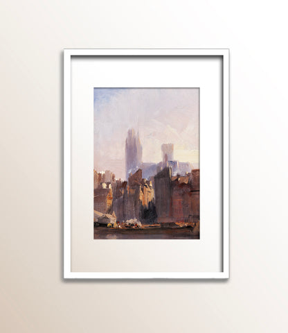 Cologne: The Arrival of a Packet-Boat: Evening