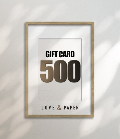 Love & Paper Gift Card