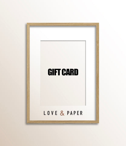 Love & Paper Gift Card